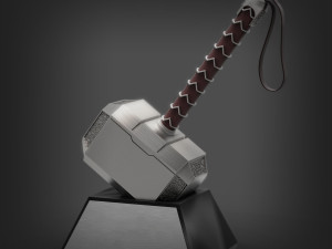 Thor Hammer Ready to Print 3D Print Model