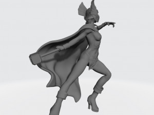 Lady Thor Figurines Ready to Print Modello di stampa 3D