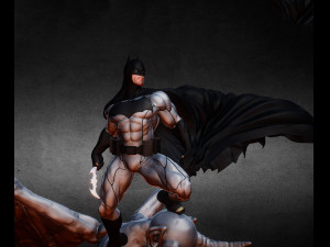 Batman on Devil Ready to Print 3D Print Model