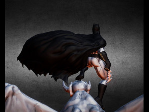 Batman on Devil Ready to Print 3D Print Model