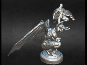 Batman on Devil Ready to Print 3D Print Model