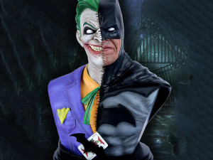 Batman vs Joker Bust Ready to Print Modelo de Impressão 3D