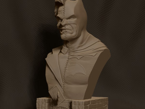 Batman vs Joker Bust Ready to Print 3D Baskı Modeli