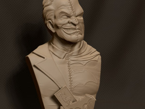 Batman vs Joker Bust Ready to Print 3D Baskı Modeli