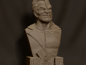 Batman vs Joker Bust Ready to Print 3D Baskı Modeli