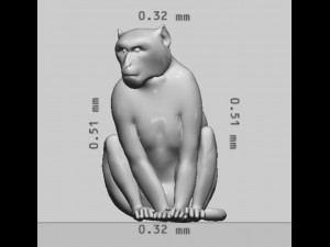 Monkey Ready to Print 3D प्रिंट मॉडल