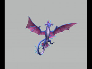 Character Fantasy Dragon Ready to Print Model Cetak 3D