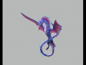 Character Fantasy Dragon Ready to Print Model Cetak 3D