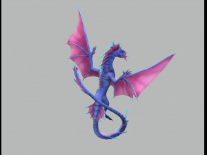 Character Fantasy Dragon Ready to Print Model Cetak 3D