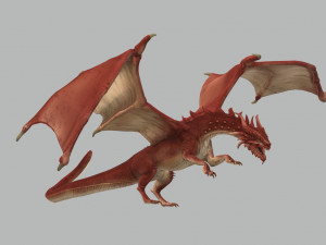 Red Dragon Ready to Print 3D Print Model