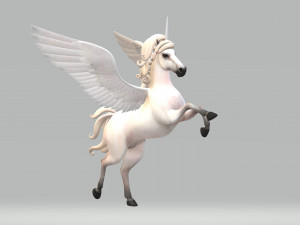 Character Fantasy Unicorn Ready to Print 3D Print Model
