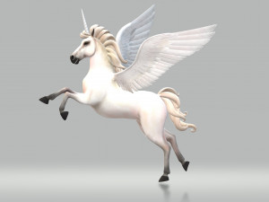 Character Fantasy Unicorn Ready to Print 3D Print Model