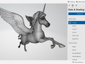 Character Fantasy Unicorn Ready to Print 3D Print Model