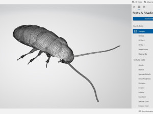 Oriental Cockroach Ready to Print 3Dプリントモデル