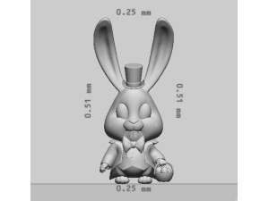 Bunny Character Ready to Print 3D Print Model