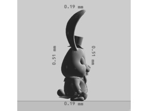 Bunny Character Ready to Print 3D Print Model