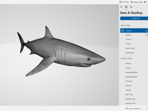 Megalodon Shark Ready to Print Model Cetak 3D