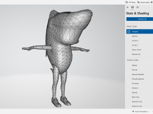 Male Shark Costume Blue Ready to Print 3D 프린트 모델