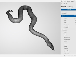 Python Snake Ready to Print 3D 打印模型