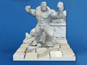 Hulk Statue ready print 3D 打印模型