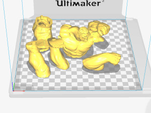 Hulk Statue ready print 3D-Druckmodell
