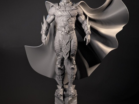 Black Adam Sculptures STL Ready to Print 3D 打印模型