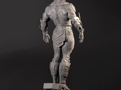 Black Adam Sculptures STL Ready to Print 3D 打印模型