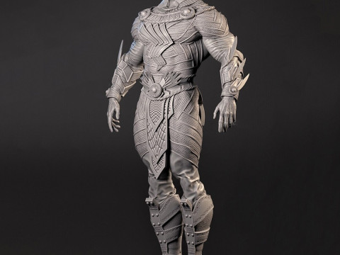 Black Adam Sculptures STL Ready to Print 3D 打印模型