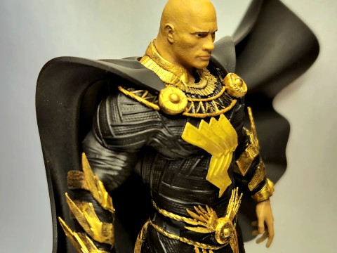 Black Adam Sculptures STL Ready to Print 3D 打印模型
