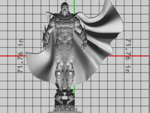 Black Adam Sculptures STL Ready to Print 3D 打印模型