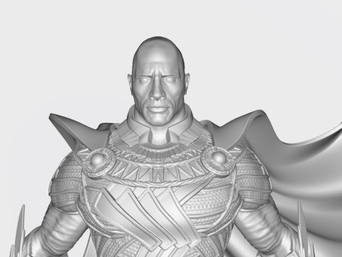 Black Adam Sculptures STL Ready to Print 3D 打印模型