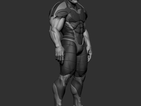 Super Skrull Figurines Split and Keyed 3D Print Model
