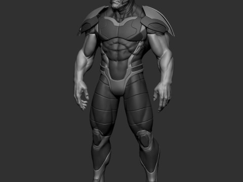 Super Skrull Figurines Split and Keyed 3D Print Model