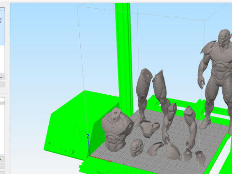 Super Skrull Figurines Split and Keyed 3D Print Model