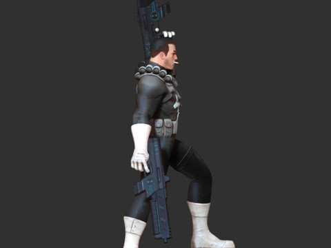 The Punisher Figurines Ready to Print Modelo de Impressão 3D