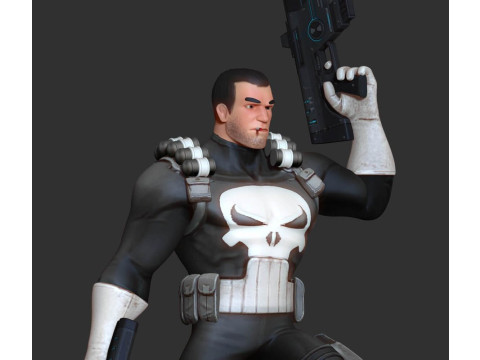 The Punisher Figurines Ready to Print Modelo de Impressão 3D