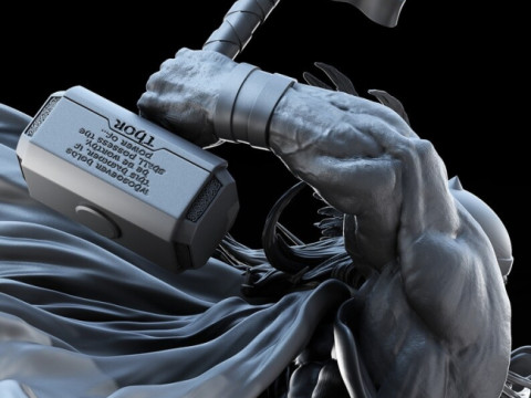 Thor Figurines Ready to Print 3D 프린트 모델