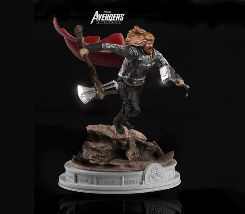 Thor End Game Figurines Ready to Print Modello di stampa 3D .c4d .max .obj .3ds .fbx .stl .blend 