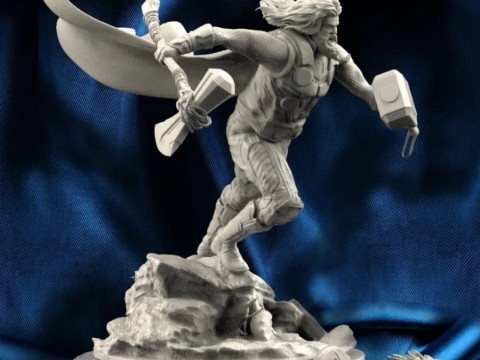Thor End Game Figurines Ready to Print Modello di stampa 3D