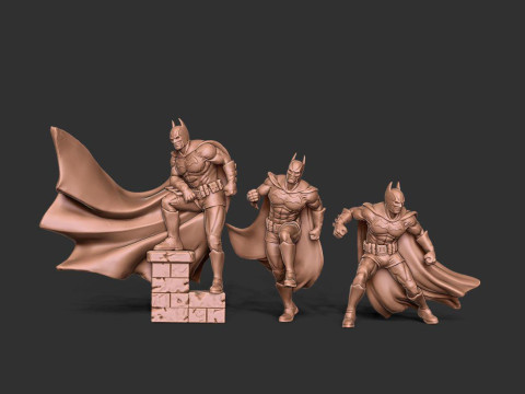 Batman Minatures Ready to Print 3D 打印模型