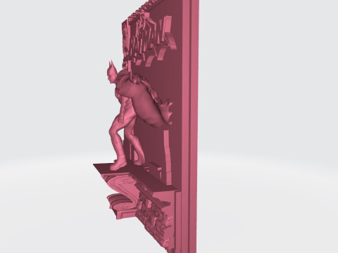 Batman Comic Book Cover Ready to Print 3D-printmodel