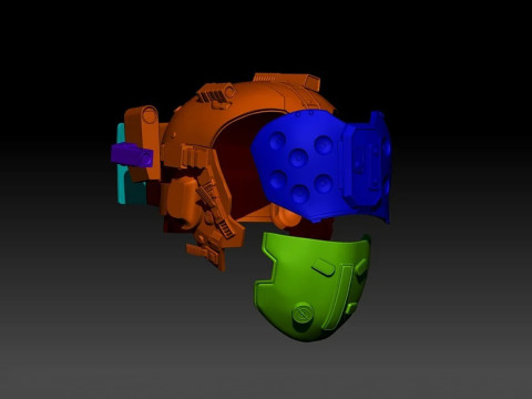 Cyberpunk 2077 Doctor Helmet STL 3D Print Files 3D Print Model