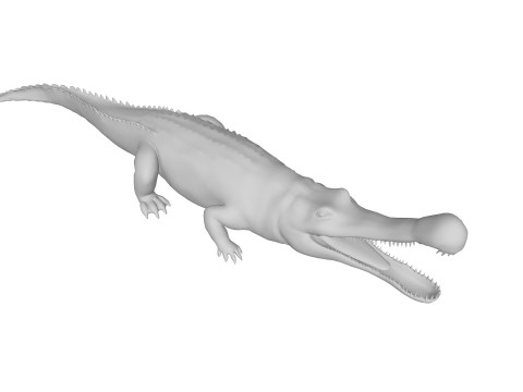 Sarcosuchus Ready to Print 3D 프린트 모델