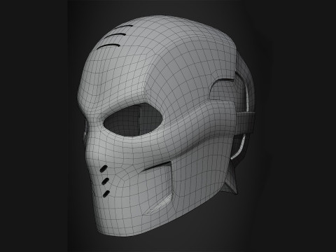 Crossbones Helmet Ready to Print Modelo de impresión 3D