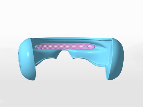 X-Men Cyclops Laser Beam Visor Glasses Ready to Print 3D Baskı Modeli