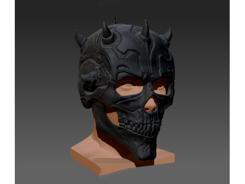 Darth Maul Skull Helmet Ready to Print 3D 打印模型