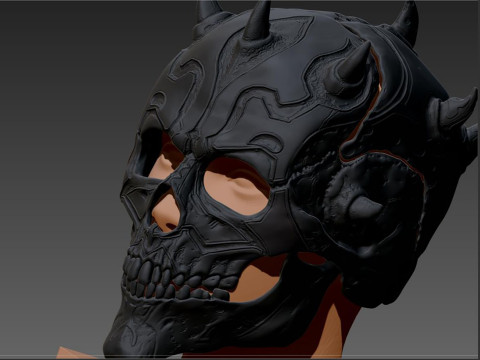 Darth Maul Skull Helmet Ready to Print 3D-printmodel