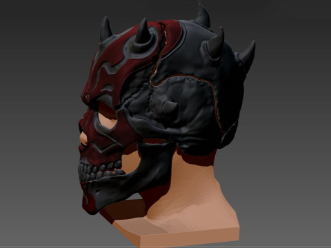 Darth Maul Skull Helmet Ready to Print 3D-printmodel