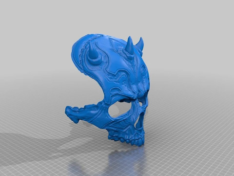 Darth Maul Skull Helmet Ready to Print 3D-printmodel