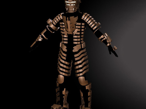 Full Set Armor Dead Space Ready to Print Model Cetak 3D